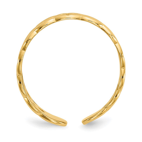 Gold Polished Celtic Toe Ring