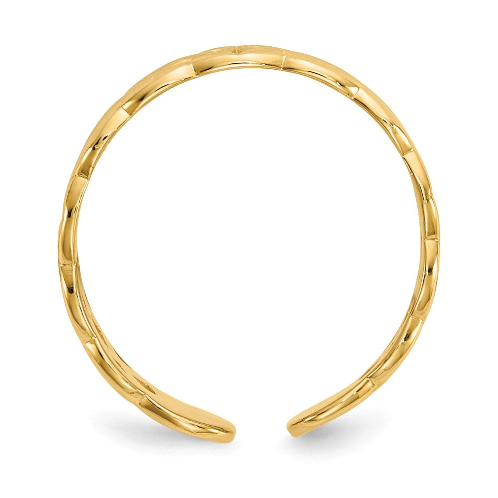 Gold Polished Celtic Toe Ring