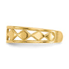 14k Diamond Shapes Toe Ring