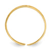 Gold Polished Love Toe Ring