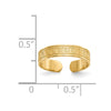 14k Greek Key Toe Ring