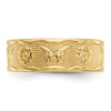 14k Flower & Butterfly Toe Ring
