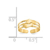 14k Bare Feet Toe Ring