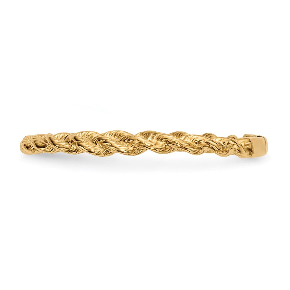 Gold Polished Twisted Rope Rings