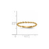 Gold Polished Twisted Rope Rings