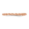 Gold Polished Twisted Rope Rings