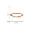 Gold Polished Twisted Rope Rings