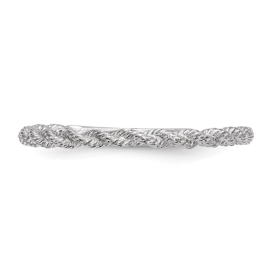 Gold Polished Twisted Rope Rings