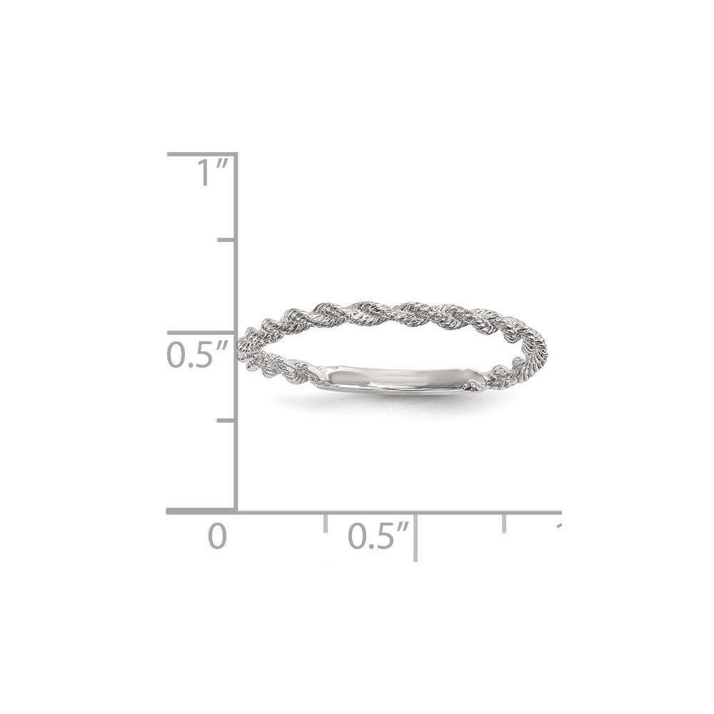 Gold Polished Twisted Rope Rings
