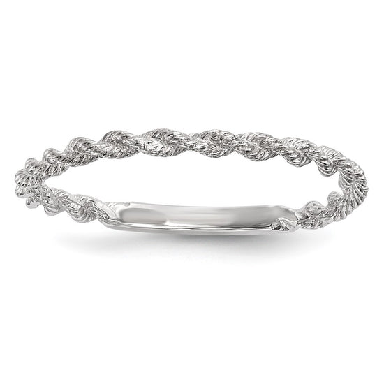 Gold Polished Twisted Rope Rings