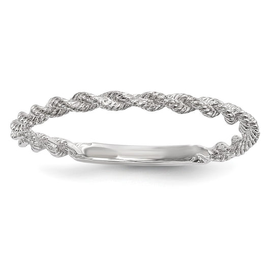 Gold Polished Twisted Rope Rings