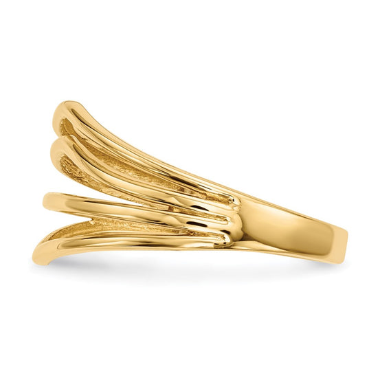 Gold Polished 4-Bar Rings