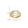 Gold Polished 4-Bar Rings