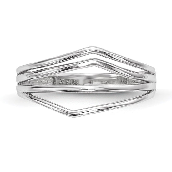 Gold Polished 4-Bar Rings