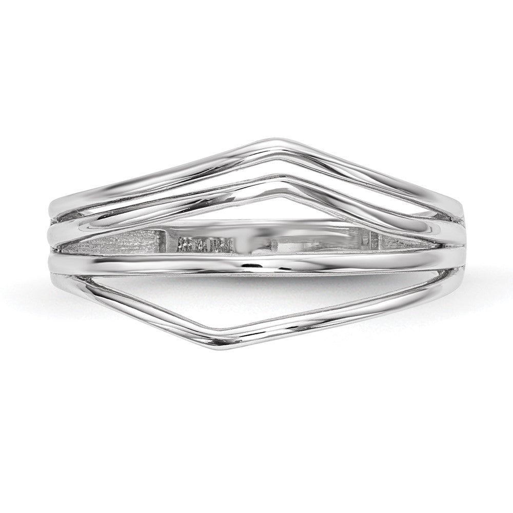 Gold Polished 4-Bar Rings