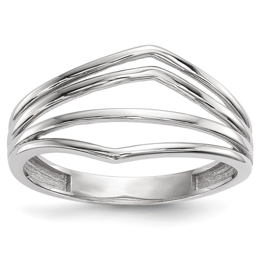 Gold Polished 4-Bar Rings
