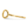 Gold Polished Infinity Rings