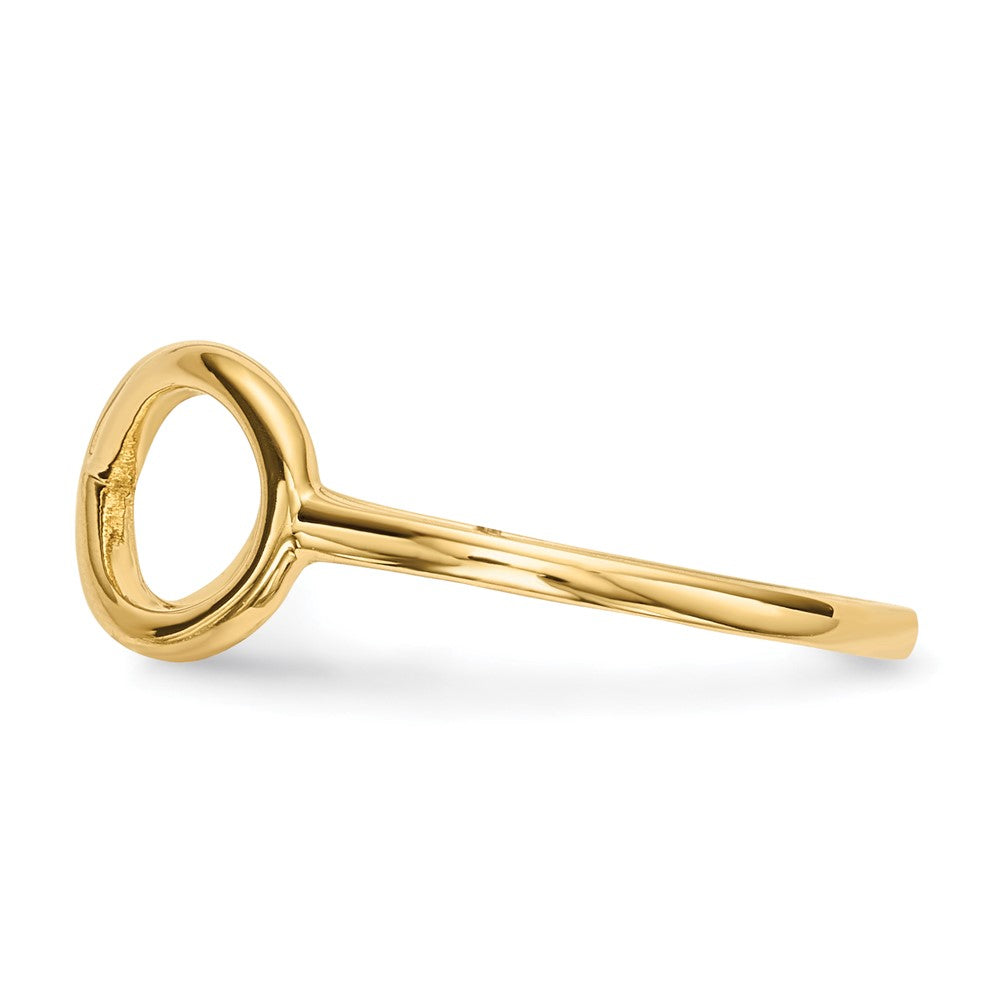 Gold Polished Infinity Rings