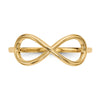 Gold Polished Infinity Rings