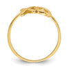 14k Polished X-O Ring
