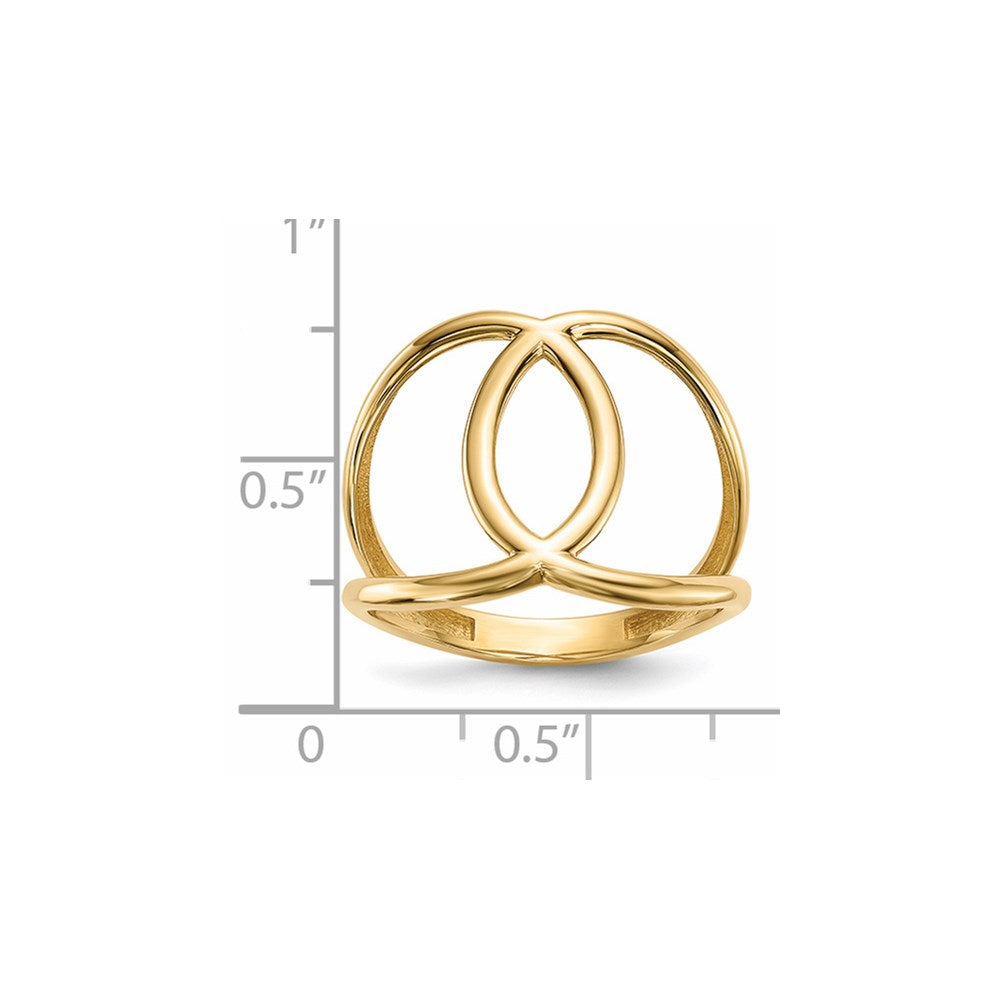 14k Polished Oval Ring