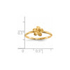 Gold Polished Plumeria Rings