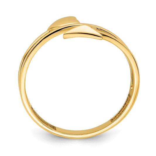 14K Heart and Arrow Ring