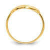 Gold Polished Infinity Rings