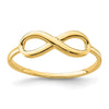 Gold Polished Infinity Rings