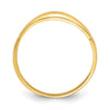 14K Diamond-cut Domed Band Ring
