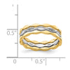 14K Two-tone Set of 3 Stackable Rings