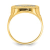 14K w/Rhodium The Last Supper Men's Ring