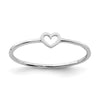 Gold Polished Heart Ring