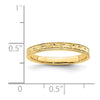 Gold Polished Floral Band