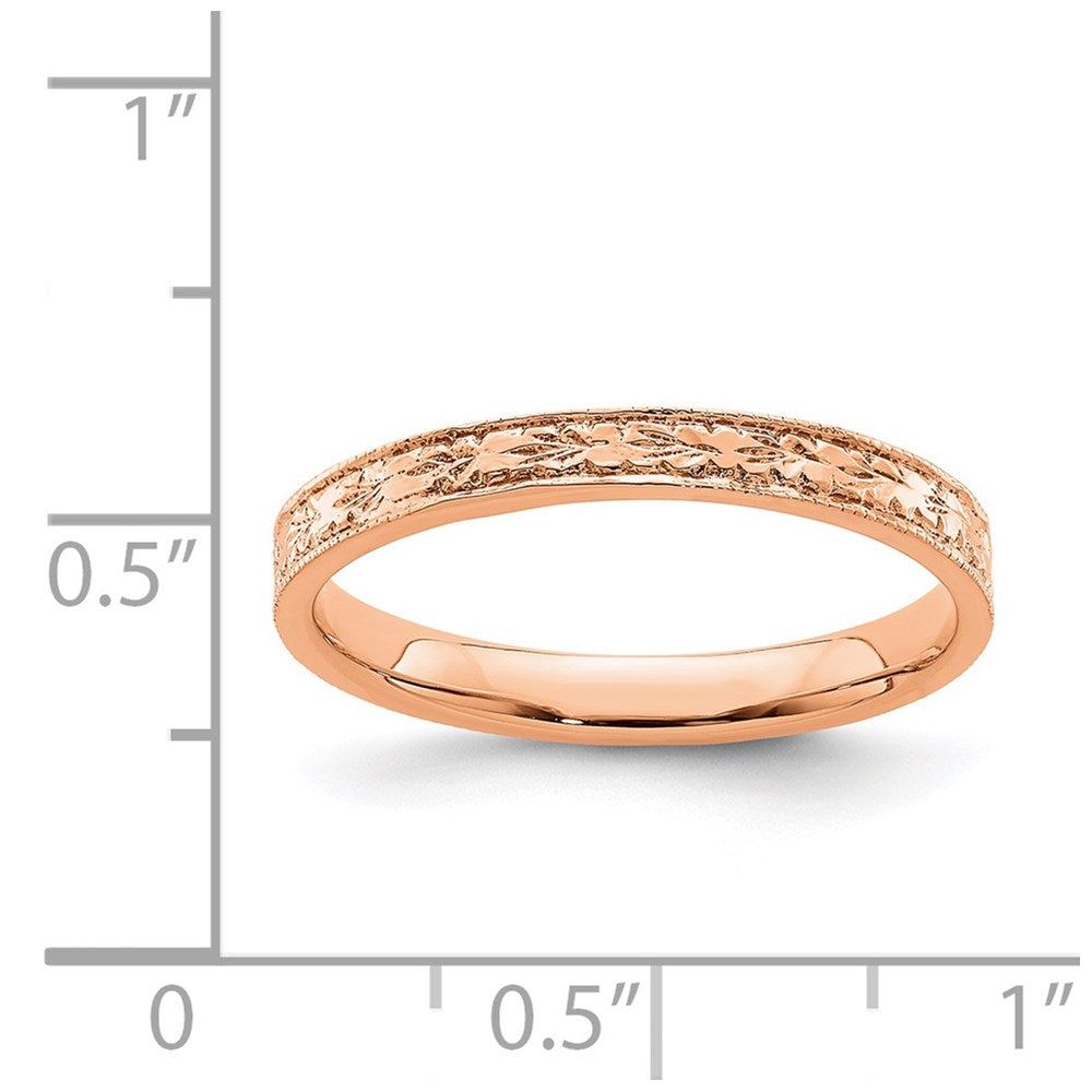 Gold Polished Floral Band
