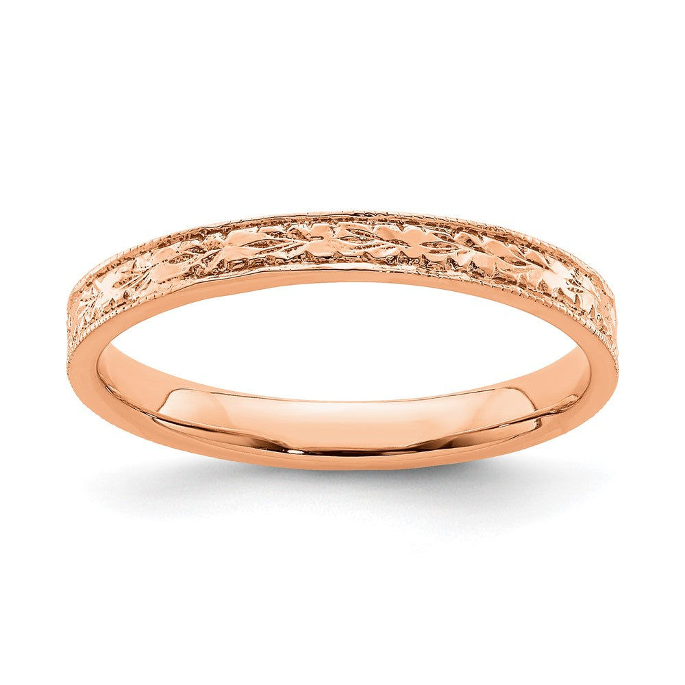 Gold Polished Floral Band