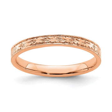 Gold Polished Floral Band
