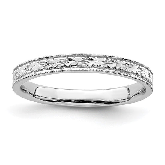 Gold Polished Floral Band