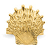 14K Lions Paw Shell Ring