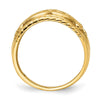14k Polished Cut-Out Heart Design Ring