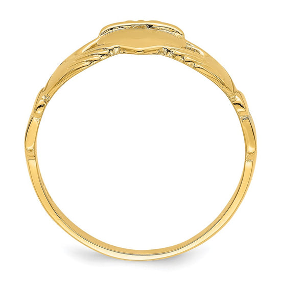 Gold Polished Claddagh Rings