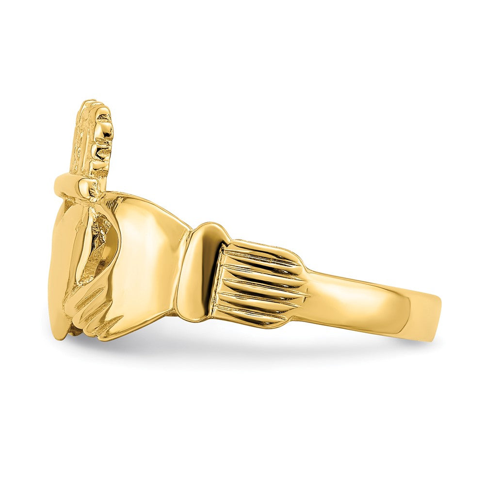 Gold Polished Claddagh Rings