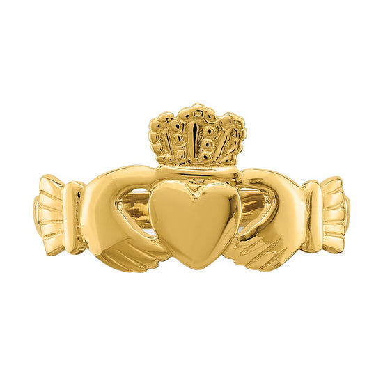 Gold Polished Claddagh Rings
