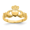 Gold Polished Claddagh Rings