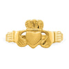 14k Polished Claddagh Ring