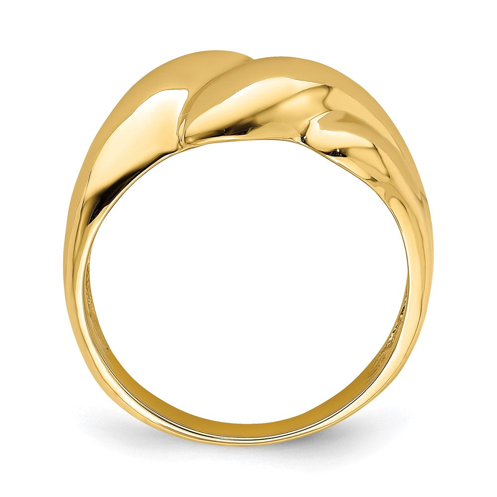 14k Polished Fashion Dome Ring