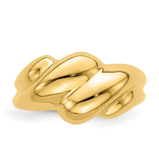14k Polished Fashion Dome Ring