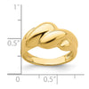 14k Polished Fashion Dome Ring