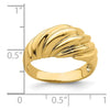 14k Polished Shrimp Fashion Ring