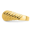 14k Polished Shrimp Dome Ring